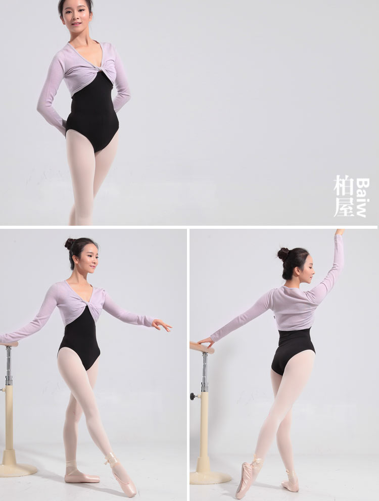 2018 Cypress Nhà Dance Head Dệt Kim Áo Len Ngắn của Phụ Nữ Áo Len Truy Cập Vòng Cổ Thể Thao Hàng Đầu Áo Len 11411603 áo len tăm