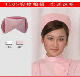 护士帽 手术室帽 医生帽子 男女纯棉食品帽厨师实验帽白色粉色