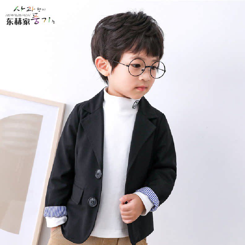 Boy Clothing Boy Little Suit Jacket Spring Clothing 2022 new children Korean version Inn Yinglun Dress Foreign Pie Little West Suit