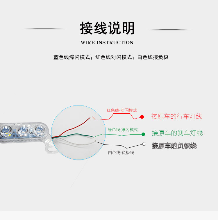Xe máy sửa đổi ánh sáng nhấp nháy WISP xe điện LED đèn phanh 12V đèn cảnh báo siêu sáng phía sau đuôi đèn flash đèn xe lead