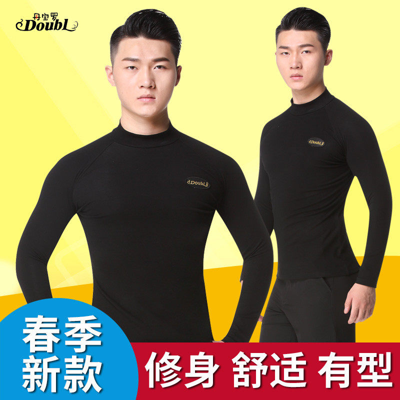 Dambao Rooku Winter Morden dance men's blouses Latin dance costumes men's adult dance suit men's long-sleeved square practice Gongfu