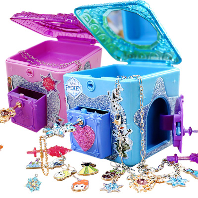 冰雪奇缘惊喜百宝箱爱艾莎安娜首饰盲盒神惊奇叶罗丽女孩公主玩具