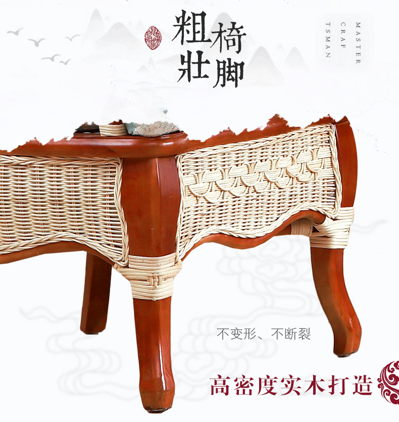 Wicker ghế bàn cà phê ba hoặc năm bộ bàn ghế giải trí sân vườn trong nhà ngoài trời mây mây mây đồ nội thất mây ban công bàn ghế bộ bàn ghế ban công