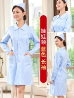 Кукла, синий лонгслив, кукольный воротник