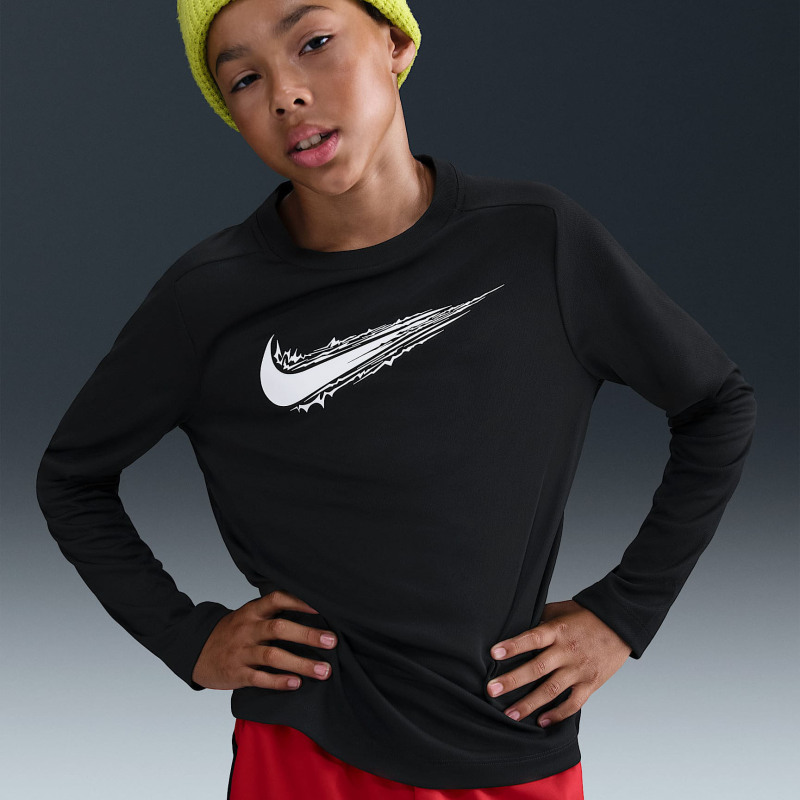 Nike Nike Children's Sportswear Fashionable Long-Sleeved Running Fitness Quick-Drying Training Clothes Hv0662 Im0593