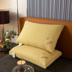 Подушка 枕芯单件艾草美眠枕助睡眠家用护颈椎枕单人双人宿舍整头 一对拍2 Red Peony