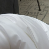 Все хлопковые дани атласной 5 -звездочной отель Pure White Velvet Core Core Adult Seck Spine Подушка Single только одна пара 2