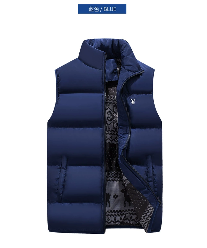 Playboy xuống cotton vest nam mùa thu đông ấm áp Slim phiên bản Hàn Quốc hợp thời trang áo ba lỗ tập gym