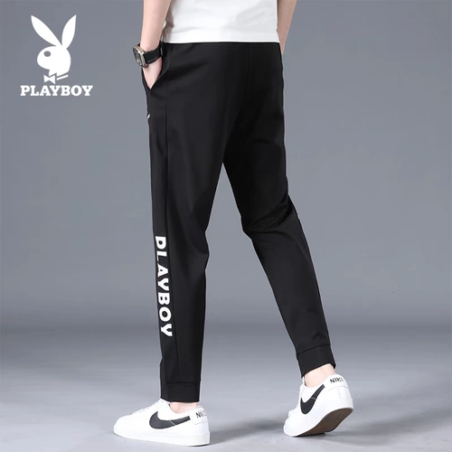 Playboy, мужские трендовые весенние штаны, коллекция 2021, в корейском стиле, свободный крой