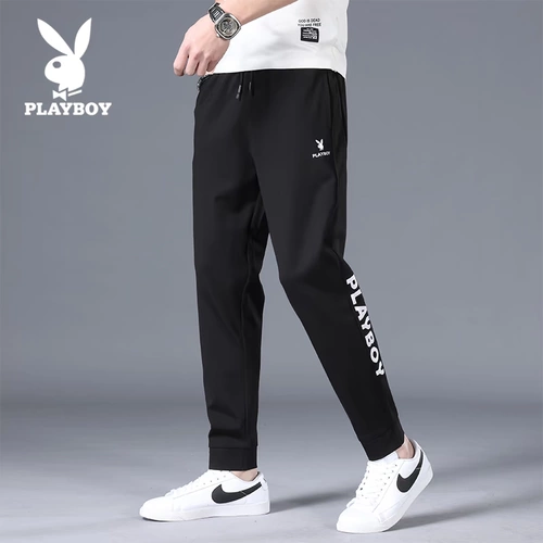 Playboy, мужские трендовые весенние штаны, коллекция 2021, в корейском стиле, свободный крой