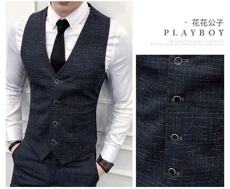 Bộ đồ vest Playboy phù hợp với chú rể thoi trang nam