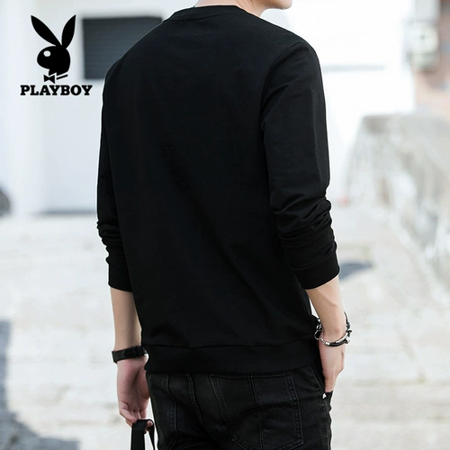 Playboy, толстовка, трендовый утепленный лонгслив, куртка для отдыха, круглый воротник, в корейском стиле