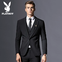 Playboy phù hợp với phù hợp với nam giới Hàn Quốc phiên bản của mỏng chú rể cưới váy phù rể chuyên nghiệp mặc giản dị phù hợp với nam áo phông nam