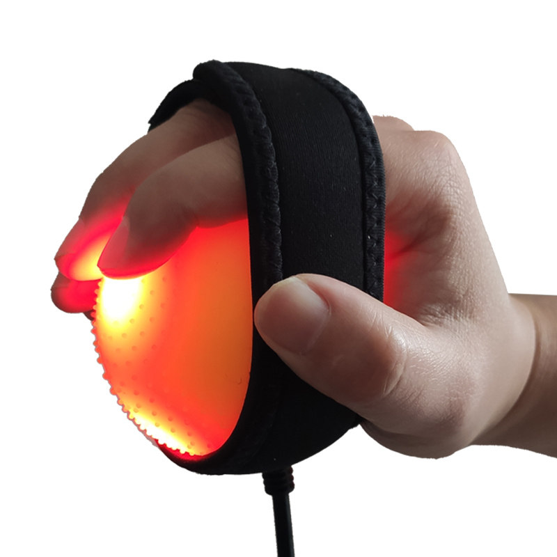 Electric Hot Compress Massage Stroke Hemiplegia Hand Function Rehabilitation Upper Limb Recovery Training Equipment Hand Grip Ball for the Elderly