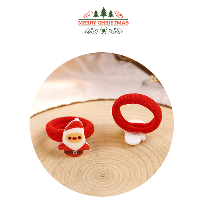 Tuổi thơ mạnh mẽ của trẻ em ban nhạc cao su em bé Giáng sinh headband phụ kiện tóc tóc cô gái buộc tóc không làm tổn thương tóc dây tóc phụ kiện tóc gần đây