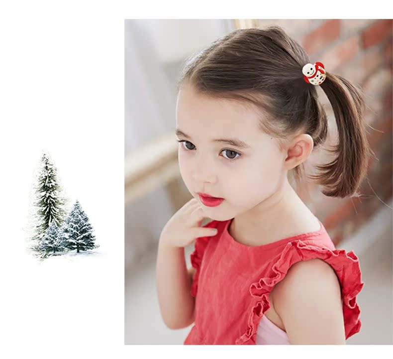 Tuổi thơ mạnh mẽ của trẻ em ban nhạc cao su em bé Giáng sinh headband phụ kiện tóc tóc cô gái buộc tóc không làm tổn thương tóc dây tóc phụ kiện tóc gần đây