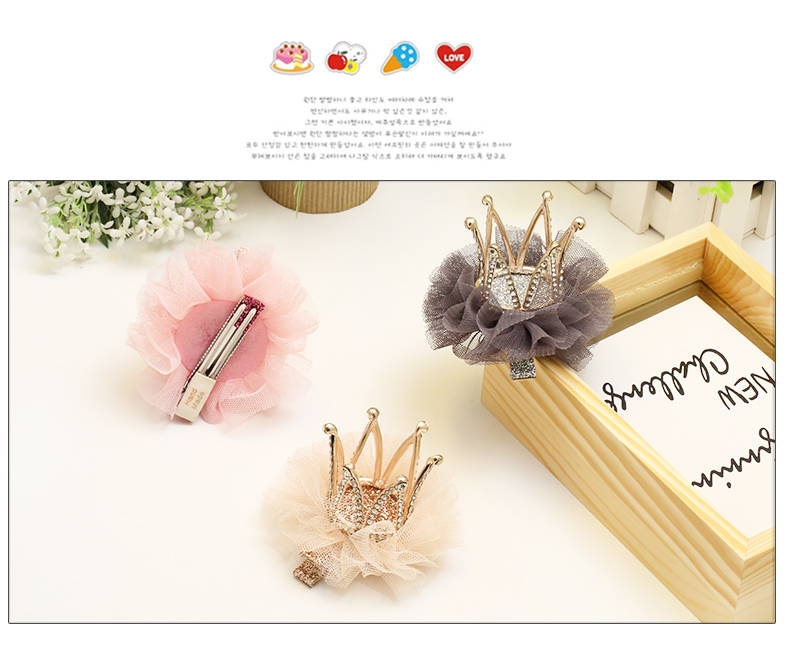 Tuổi thơ trẻ con phụ kiện tóc kẹp tóc công chúa nhỏ vương miện mũ cô gái kẹp tóc đầu clip cô gái bên clip kẹp phồng chân tóc
