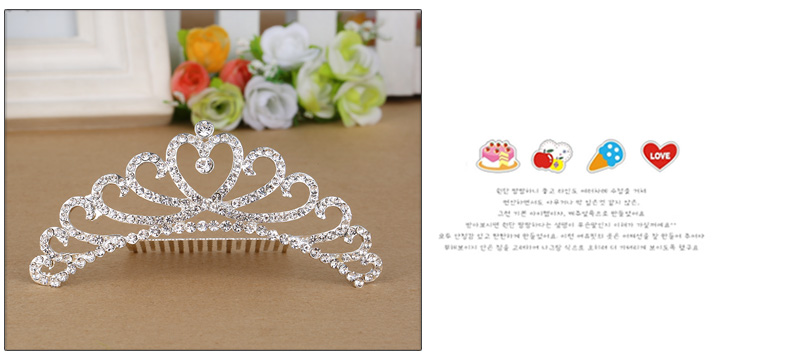 Sôi động trẻ em thời thơ ấu của phụ kiện tóc công chúa headband cô gái kẹp tóc cô gái khoan nước hoop hair comb vương miện cái mũ