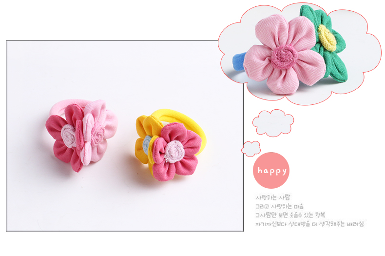 Tuổi thơ mạnh mẽ trẻ em kẹp tóc màu đôi hoa đôi áp lực clip bé đầu hoa tóc clip bên clip phụ kiện tóc đầu trang sức băng đô turban