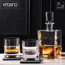 Krosno Polish import Caro artisanal production of crystal whisky wine bottles foreign wine glasses Wine Glasses