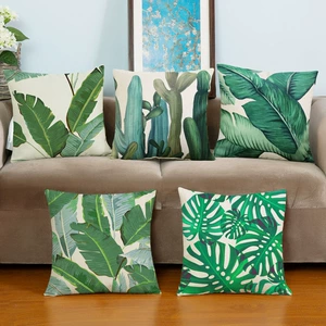 Phòng khách cây xanh sofa eo gối pillowcase cushion cover pillowcase mà không cần lõi lại đệm tựa lưng gối