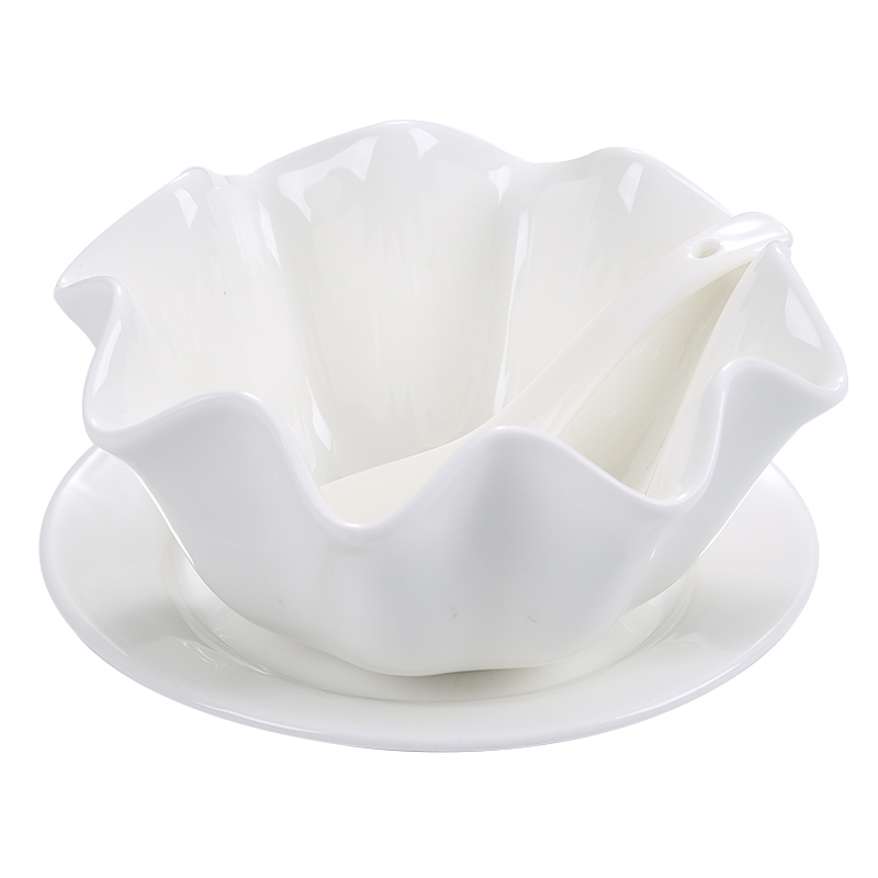 Sugar water bowl dessert to use creative pure white ceramic tableware suit square bowl of rice bowls of soup bowl of porridge bowl bowl of steamed dense eggs