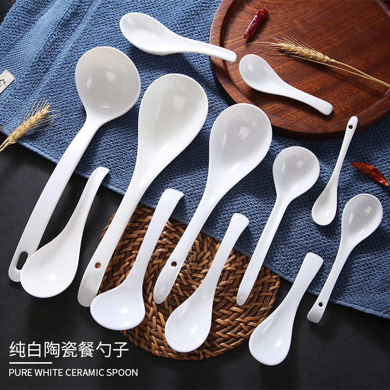 Ceramic spoon, coffee spoon, spoon, ladle stirred its ehrs coffee spoon run soup rainbow such as bowl spoon, run out of taste