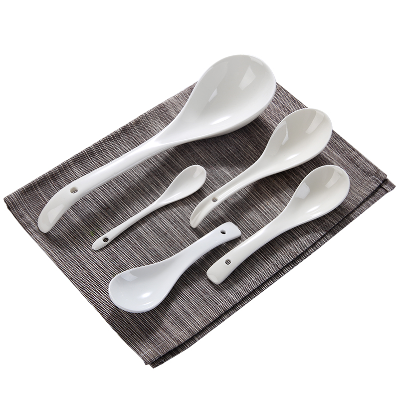 Ceramic spoon, coffee spoon, spoon, ladle stirred its ehrs coffee spoon run soup rainbow such as bowl spoon, run out of taste