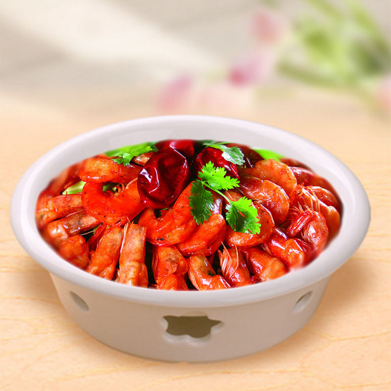 Ceramic based alcohol heating plate heating furnace western food table setting white round dish dish soup plate soup pot set