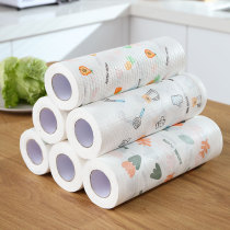 Kitchen paper kitchen special paper dry and wet disposable rag thickened large roll oil suction dish dishcloth wipe tablecloth