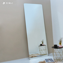 Full-length mirror-free custom cloakroom floor mirror bedroom girl hanging wall try dressing mirror paste wardrobe mirror