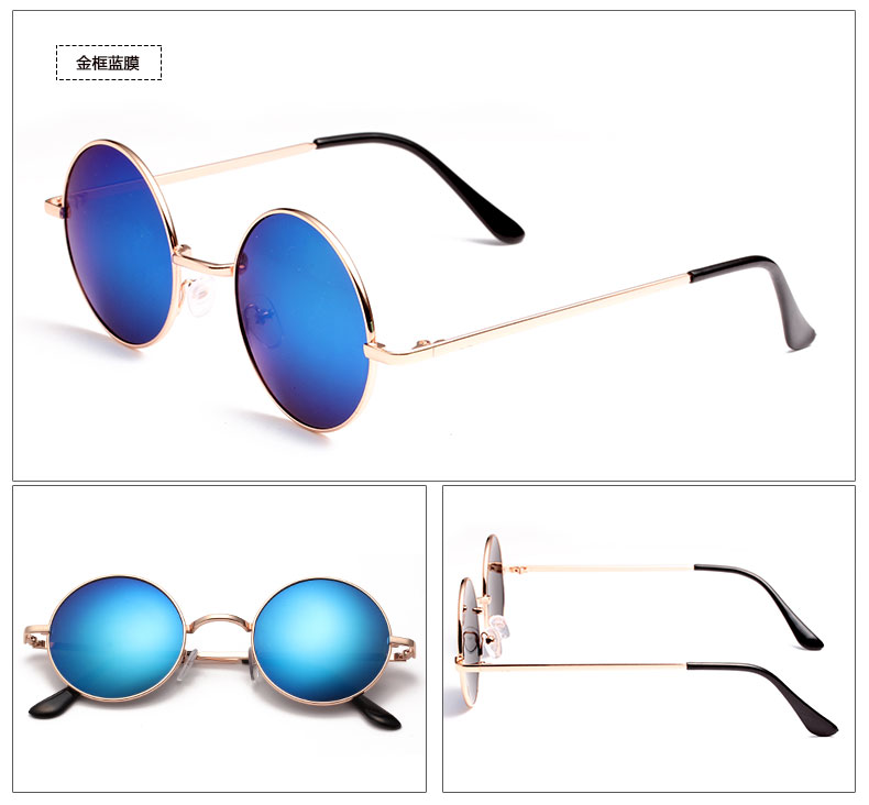 Net red 2018 cá tính mới retro kính râm tròn nam nữ phiên bản Hàn Quốc của hoàng tử kính râm tròn kính mắt mèo
