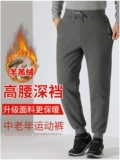 Зимние утепленные удерживающие тепло спортивные штаны, для среднего возраста