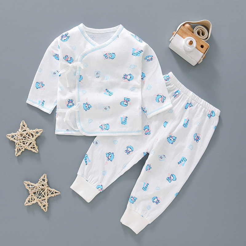 Newborn Suit Monk Served Pure Cotton Summer Thin baby clothes warm and just born a full moon baby