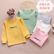 Boy pure cotton blouses autumn clothes long sleeves T-shirt autumn winter clothing children baby girl child jersey baby clothes