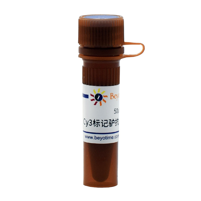 A0502-50&mu;l Cy3标记驴抗山羊IgG(H+L) 碧云天
