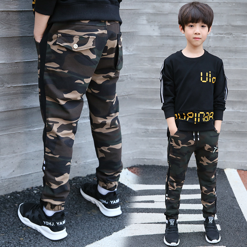 Children's Suit Boys Pants 2021 Autumn New 8 Children's Leisure Pants Boys Sports Pants 10-15 Years Old