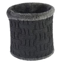 Winter bib men plus velvet thickened knitting warm middle-aged and elderly cervical cervical sleeve womens riding wind