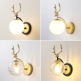 Медное современное и минималистичное бра для кровати, светильник для гостиной, в американском стиле, легкий роскошный стиль