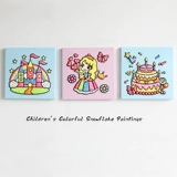 Детская разноцветная глиняная роспись ручной работы, глина, доска для рисования, подвеска, DIY, со снежинками, семейный стиль