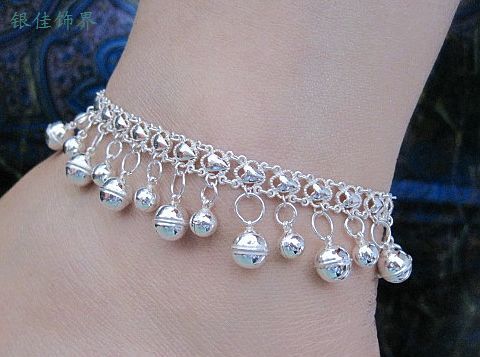 99 bông bạc hình trái tim kích thước vòng hoa chuông làm việc tốt với cá tính để gửi tặng mẹ nữ thần món quà sinh nhật lắc chân