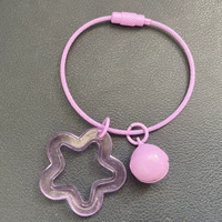 Легкая фиолетовая прозрачная модель стального проволочного кольца