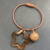 Проволочное кольцо коричневого прозрачного типа