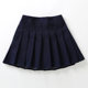 Girls Skirt 2024 Summer Girls Versatile White Pleated Skirt JK Uniform Skirt Black Korean Style Short Skirt Suit