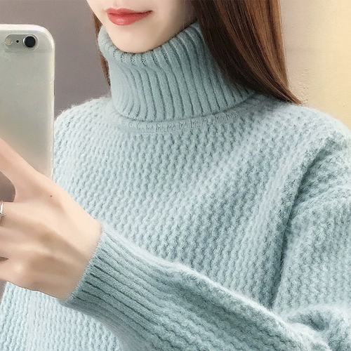 Зимний базовый приятный телу свитер, увеличенная толщина, коллекция 2022, оверсайз