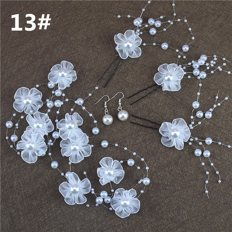 Bridal tiara head flower tạo kiểu tóc phụ kiện cưới trang sức cưới váy photo studio ảnh phụ kiện