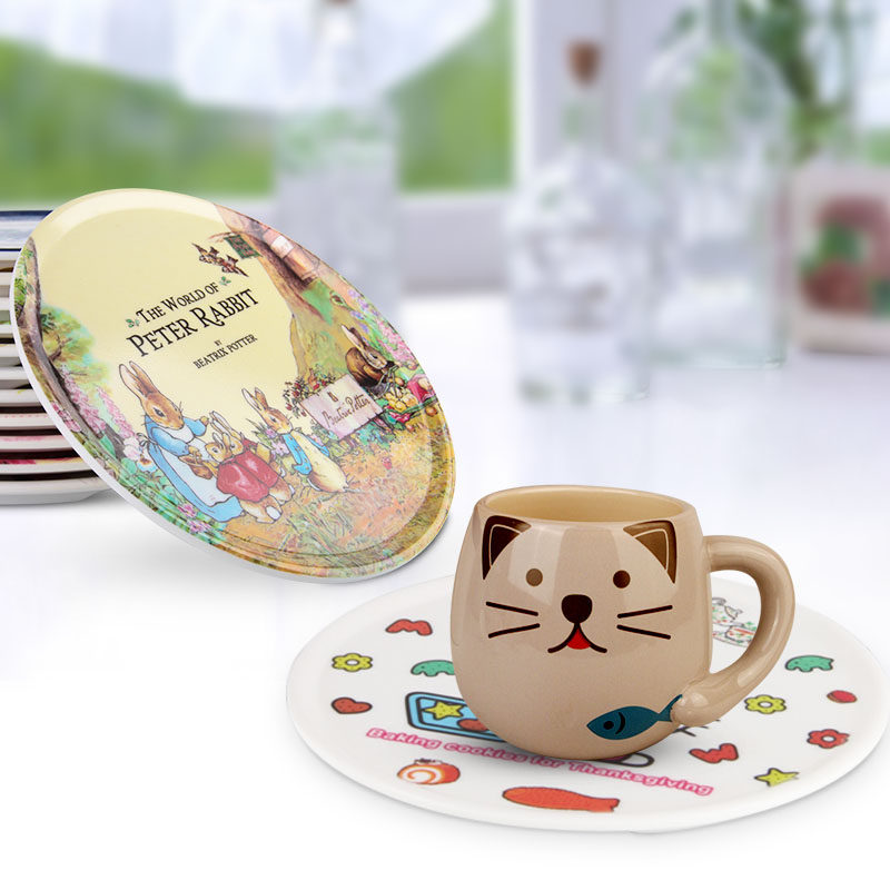 Mellamine imitation porcelain insulation mat plate mat bowl mat table mat household tableware mat tea cup mat anti-ironing mat kitchen sand pot mat