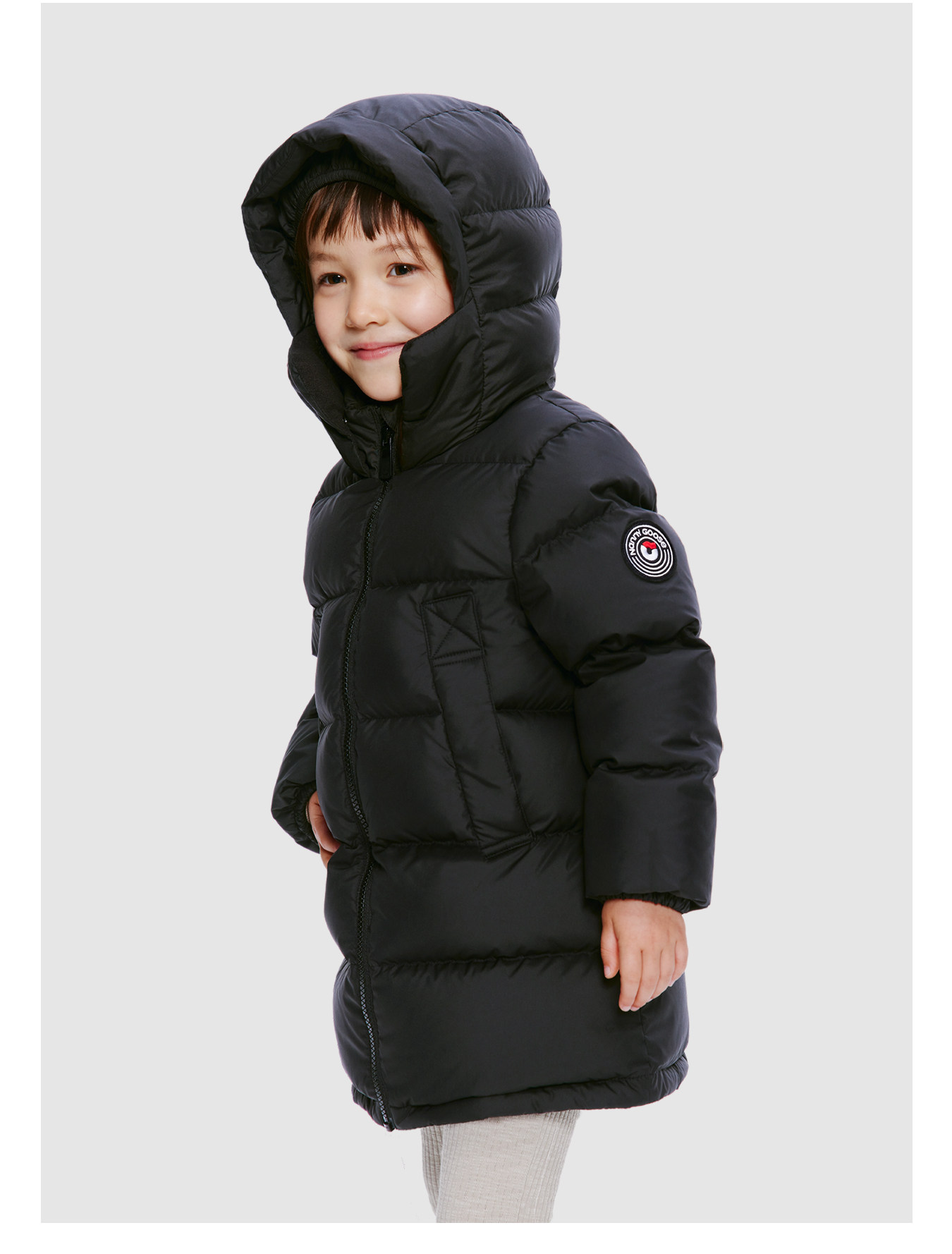 Nanny Goose Mid Length Long Length Face Care Thickened Children's down Jacket — 16