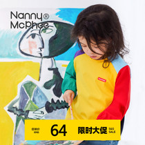 Nanny McPhee baby fashion anti-dressing baby blouse bib Baby splash-proof and dirt-proof eating bib