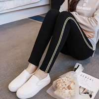 Bà bầu quần legging mùa thu 2018 phiên bản Hàn Quốc mới của phần mỏng của chữ cotton cao eo mẹ mặc quần nâng bụng quần áo bầu đẹp